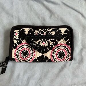 Thirty one Black and Pink Floral Wallet